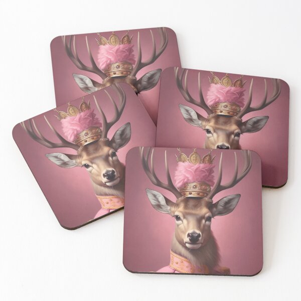 Item preview, Painting pink deer designed and sold by Carinaprint.