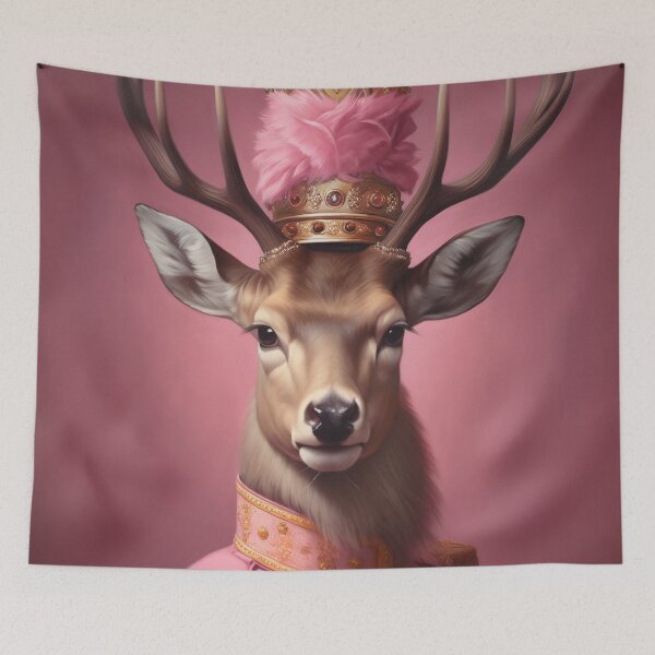 Item preview, Painting pink deer designed and sold by Carinaprint.
