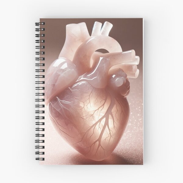 Item preview, Rose Quartz anatomical heart designed and sold by Solarskymedia.