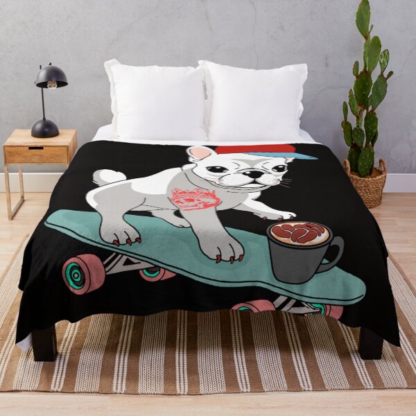 Item preview, French Bulldog Freestyle: Café Cruisin' on Wheels designed and sold by Agunikyle.