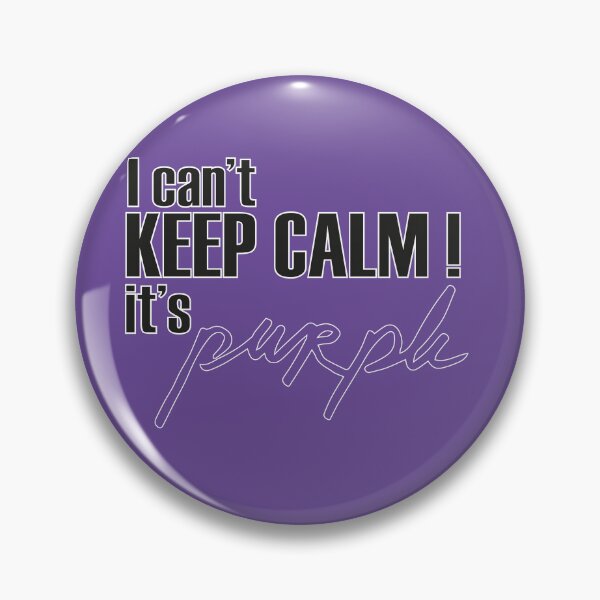 Item preview, I can't keep calm it's purple! designed and sold by made-in-purple.