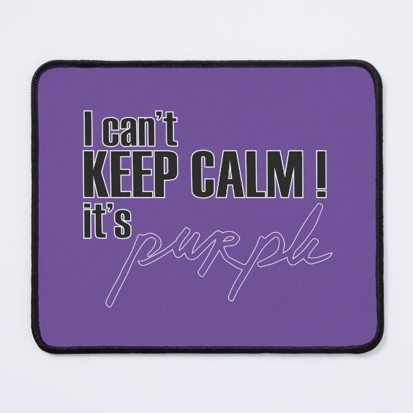 Item preview, I can't keep calm it's purple! designed and sold by made-in-purple.