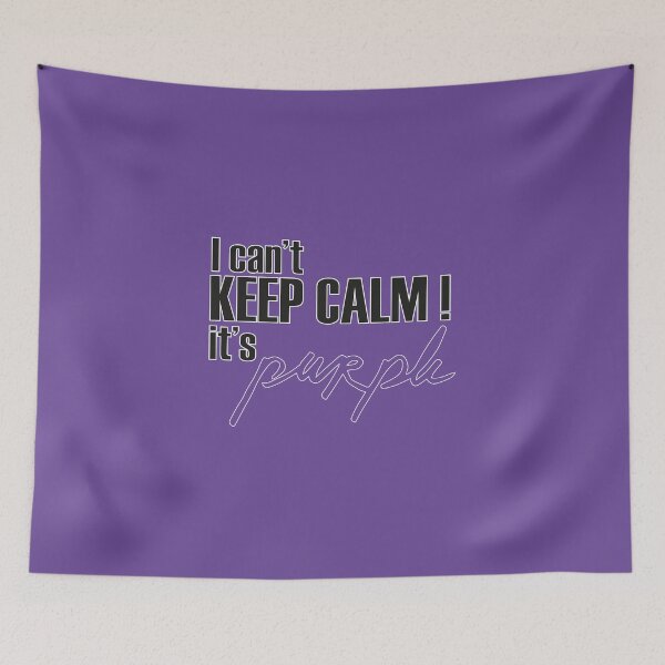 Item preview, I can't keep calm it's purple! designed and sold by made-in-purple.