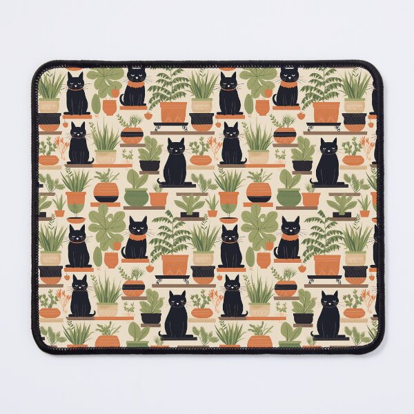 Item preview, cats and potted plants #4 designed and sold by darkartsflowers.