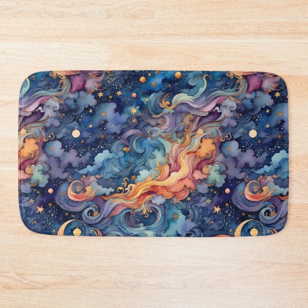 Item preview, Watercolor Starry Night Pattern designed and sold by Patternliss.