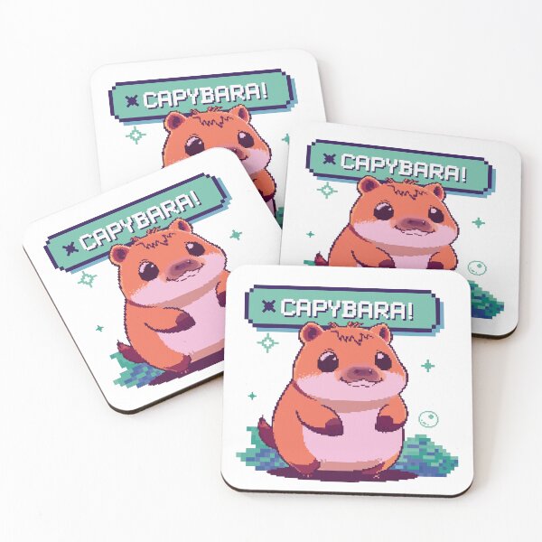 Item preview, cute Capybara pixel art designed and sold by D-fineShop.