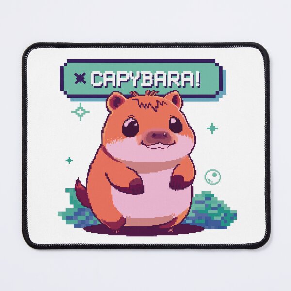 Item preview, cute Capybara pixel art designed and sold by D-fineShop.