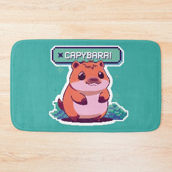 Item preview, cute Capybara pixel art designed and sold by D-fineShop.