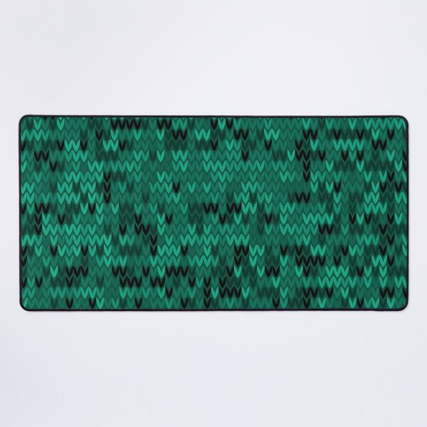Item preview, Green knitted textiles designed and sold by fuzzyfox.