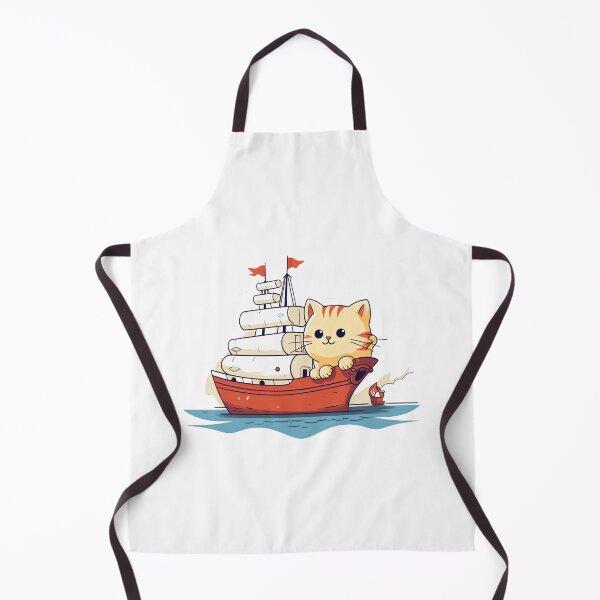 Item preview, Sweet cat goes on a world tour by ship designed and sold by omerfdln34.