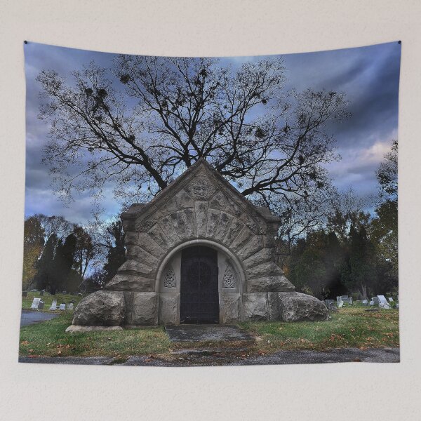 Aperçu de l'œuvre La mortalité fait signe - Photographie macabre du cimetière Home Sweet créée et vendue par TwistedP-Photos.