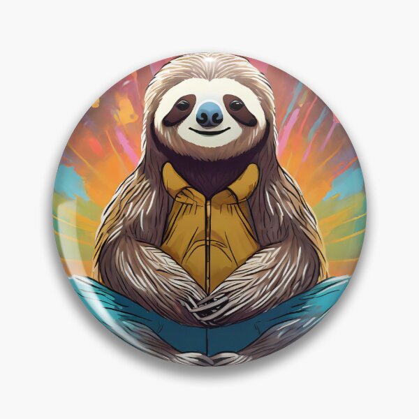 Item preview, Cute Meditating Sloth designed and sold by OliOuterBrands.