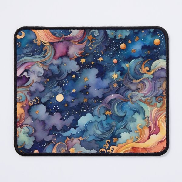Item preview, Watercolor Starry Night Pattern designed and sold by Patternliss.