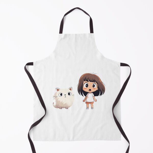 Item preview, White cat and her sweet playmate designed and sold by omerfdln34.