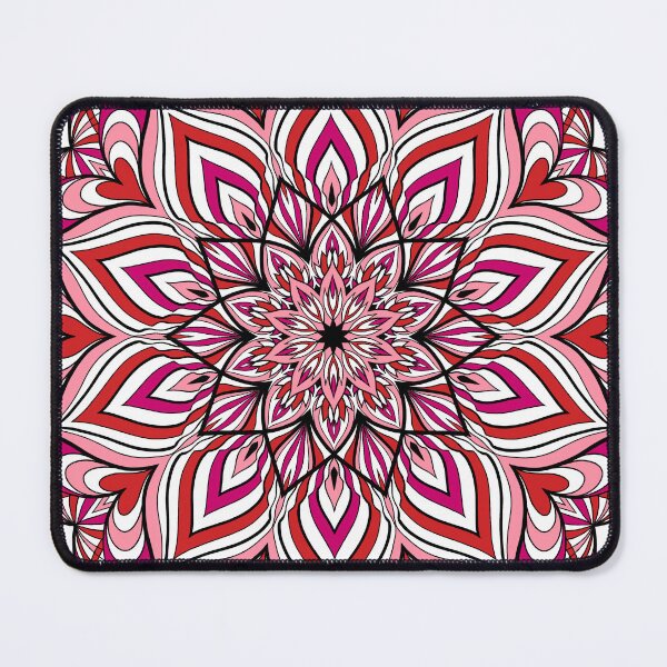 Item preview, Red flower mandala of love designed and sold by Alena KissMyArt.