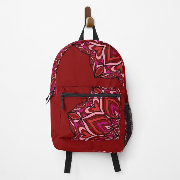 Item preview, Red flower mandala of love designed and sold by Alena KissMyArt.