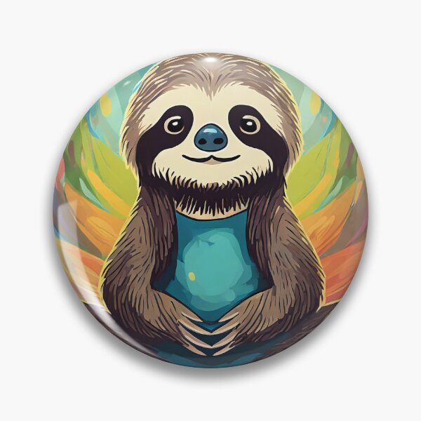 Item preview, Cute Meditating Sloth designed and sold by OliOuterBrands.