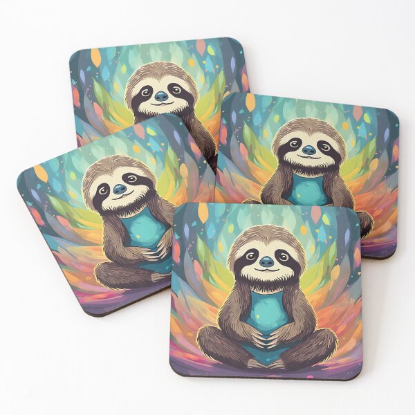 Item preview, Cute Meditating Sloth designed and sold by OliOuterBrands.