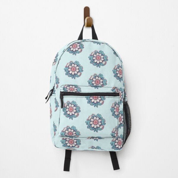Item preview, green blue 2d illustration mandala blossom designed and sold by SleeeepyStudio.