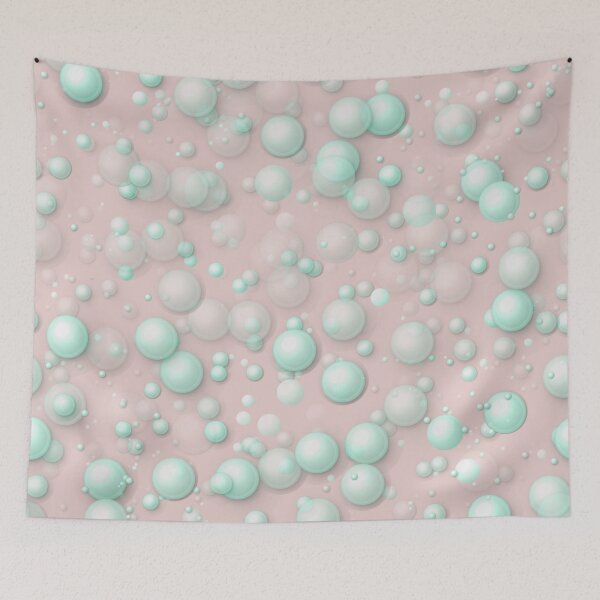 Item preview, Bubbles, 3D look /3 mint green, blue, pink, peach, pearl,pastel. designed and sold by My-fake-places.