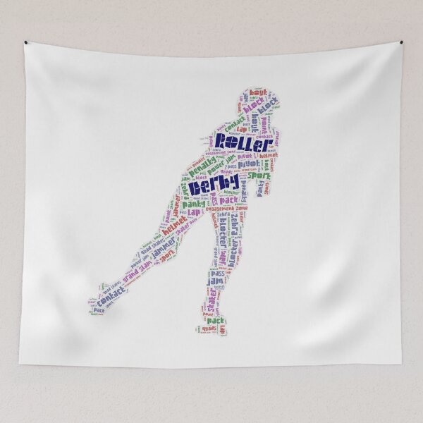 Item preview, Roller Derby Wordcloud for Lighter Backgrounds designed and sold by WordsYouLove.