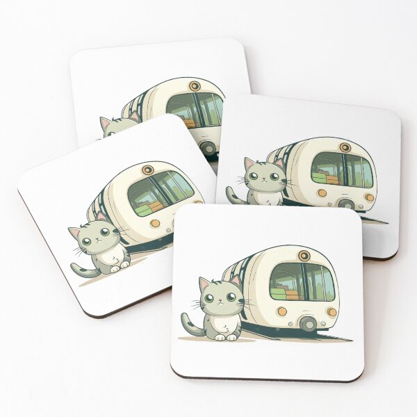 Item preview, The cat is waiting for the train designed and sold by omerfdln34.