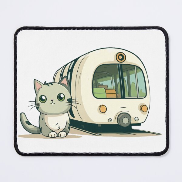 Item preview, The cat is waiting for the train designed and sold by omerfdln34.