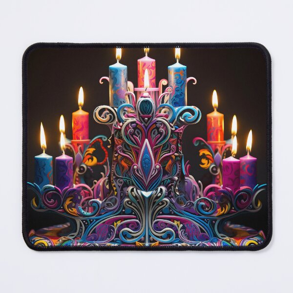 Item preview, Magical Hannukah decorative Menorah designed and sold by dcrc.