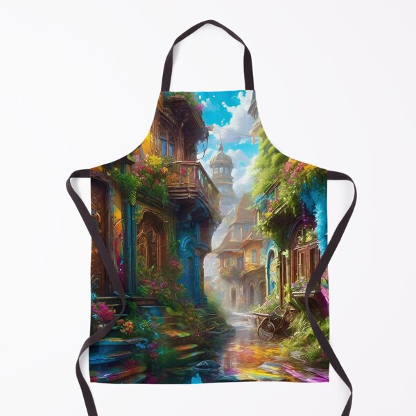 Item preview, Colorful Village - Surreal Fantasy art concepts designed and sold by Delerat7.