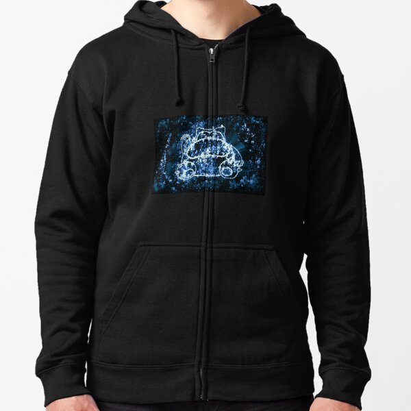 Digital Splatter Art Character Zipped Hoodie