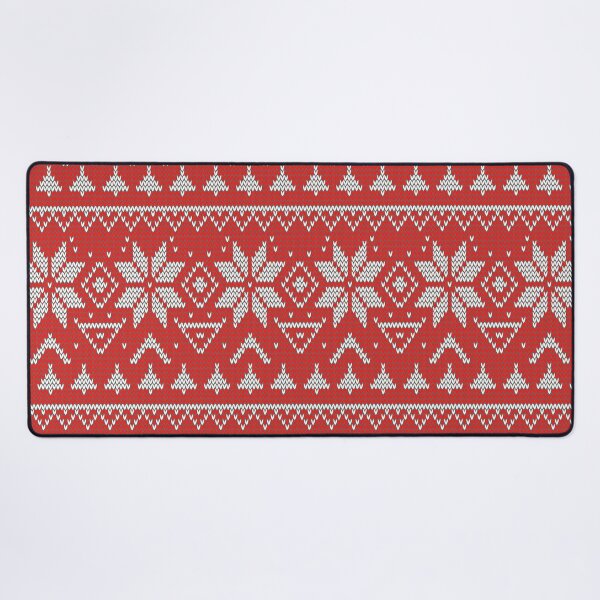 Item preview, Knitted Christmas pattern in retro style pattern designed and sold by fuzzyfox.