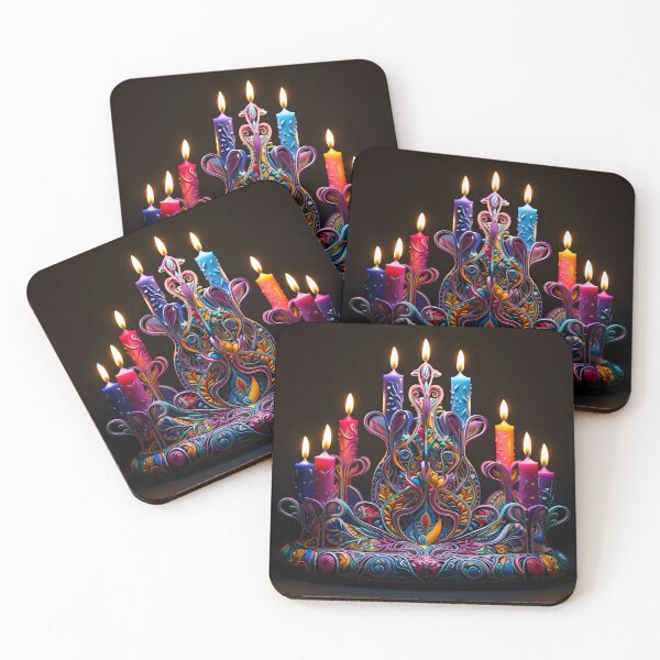 Item preview, magical hannukah decorative menorah, designed and sold by dcrc.