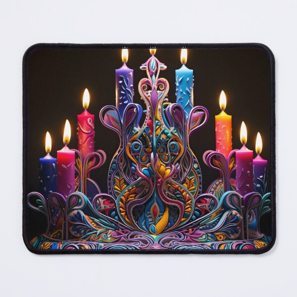 Item preview, magical hannukah decorative menorah, designed and sold by dcrc.