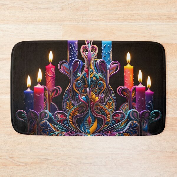Item preview, magical hannukah decorative menorah, designed and sold by dcrc.