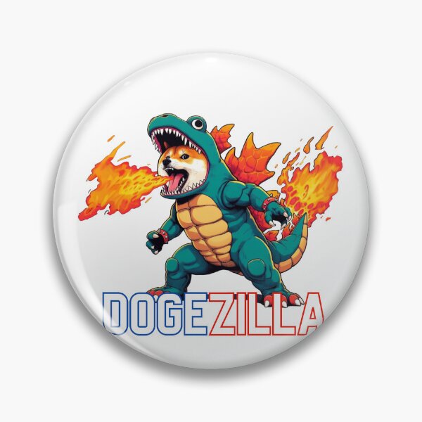 Item preview, Dogezilla with Fire,Doge coin meme,shiba inu,manga meme,Doge coin designed and sold by 1SINGHA.