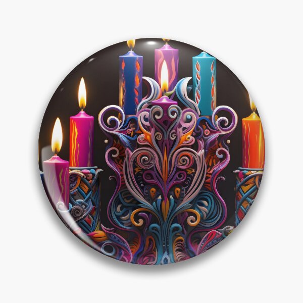 Item preview, magical hannukah decorative menorah, designed and sold by dcrc.