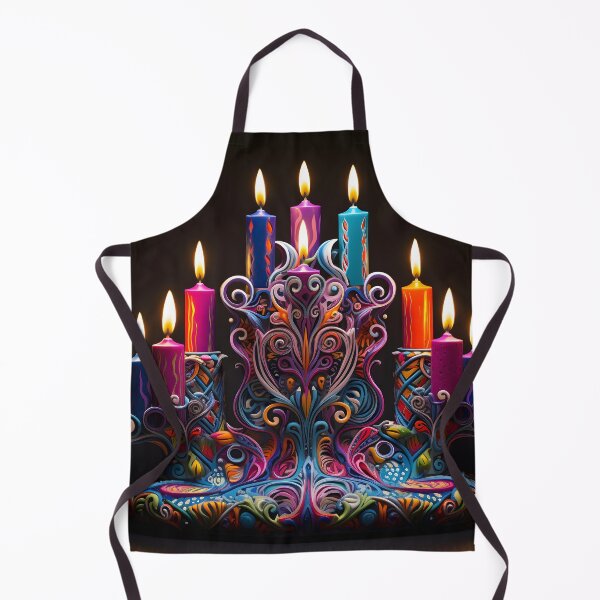Item preview, magical hannukah decorative menorah, designed and sold by dcrc.