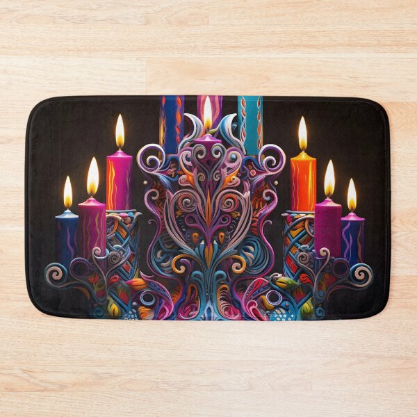 Item preview, magical hannukah decorative menorah, designed and sold by dcrc.