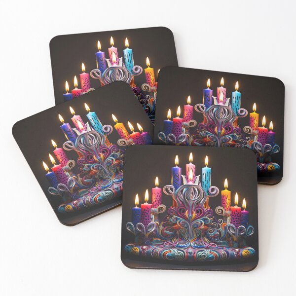 Item preview, magical hannukah decorative menorah designed and sold by dcrc.