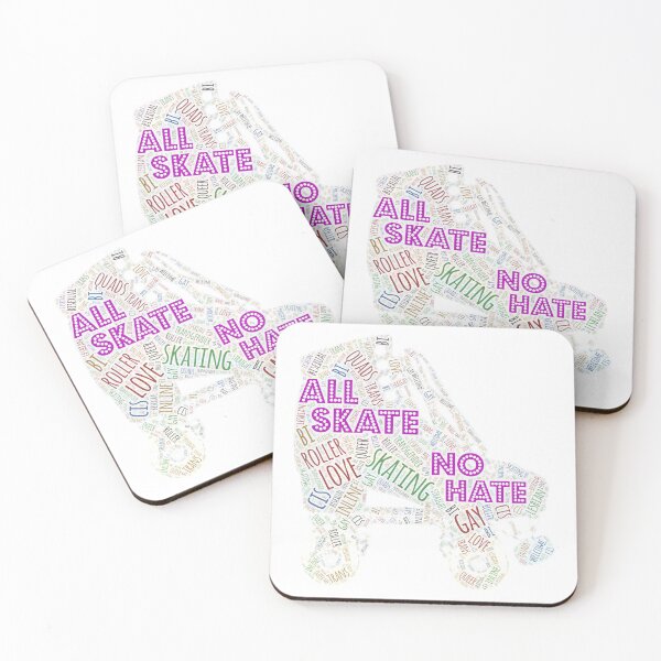 Item preview, All Skate LGBTQ Skating for Lighter Backgrounds designed and sold by WordsYouLove.