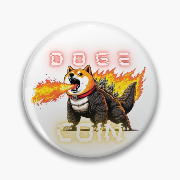 Item preview, Dogezilla with Fire,Doge coin meme,shiba inu,manga meme,Doge coin designed and sold by 1SINGHA.