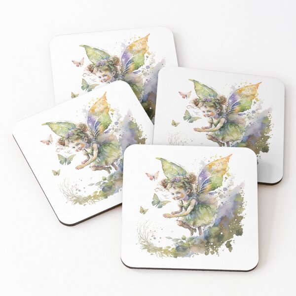 Item preview, Fairy Chasing Butterflies designed and sold by FlutterbyFairy.