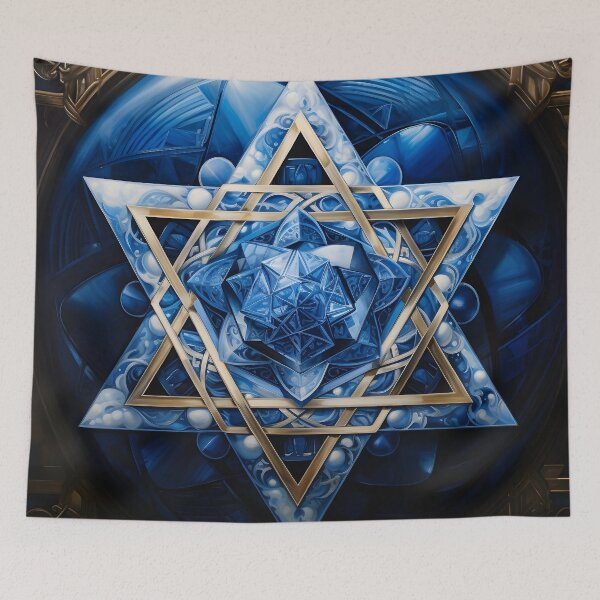 Item preview, Decorative Star of David holiday print designed and sold by dcrc.