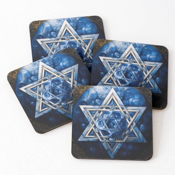 Item preview, decorative star of david holiday print designed and sold by dcrc.