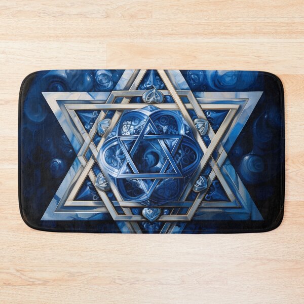 Item preview, decorative star of david holiday print designed and sold by dcrc.
