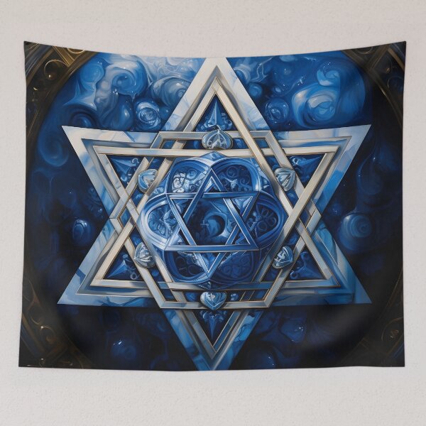 Item preview, decorative star of david holiday print designed and sold by dcrc.