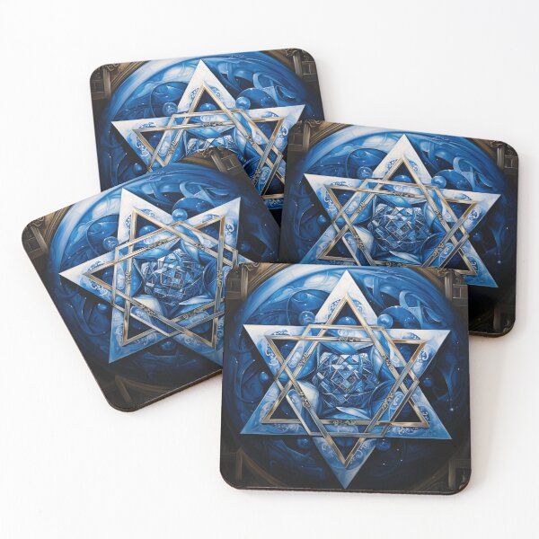 Item preview, decorative star of david holiday print designed and sold by dcrc.