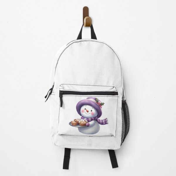 Item preview, Cute Snowman carrying Mince Pies designed and sold by DreamyEscapism.
