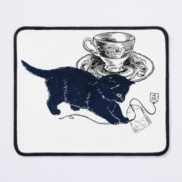 Item preview, Vintage Black Cat Tea Time designed and sold by VistaVintage.