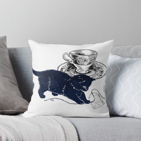 Item preview, Vintage Black Cat Tea Time designed and sold by VistaVintage.